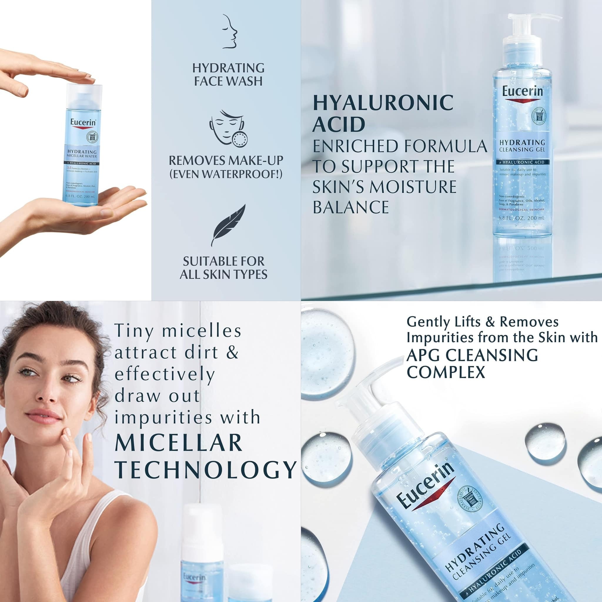 【現貨】Eucerin Z23104 200ml 玻尿酸精華系列