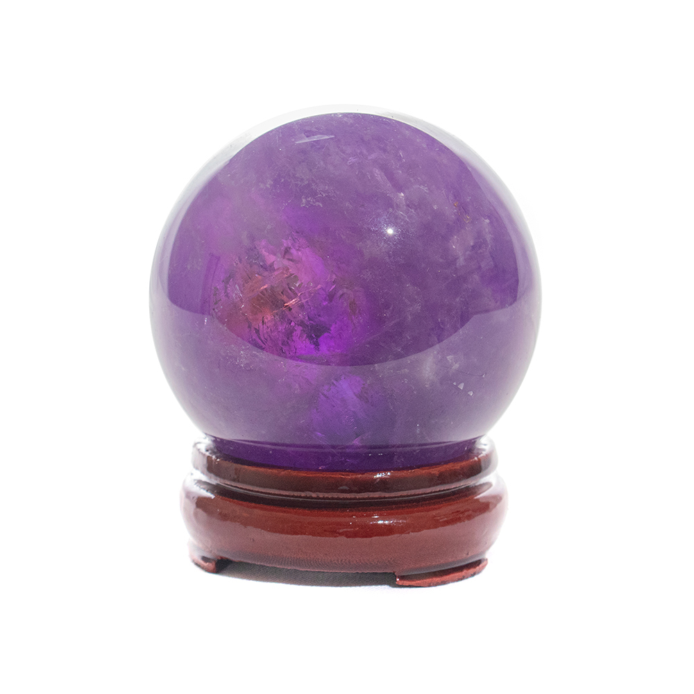 紫水晶球 直徑7.6cm 富貴貴人