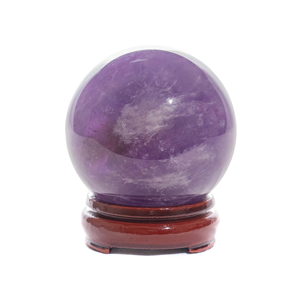 紫水晶球 直徑7.8cm 開智慧潛能