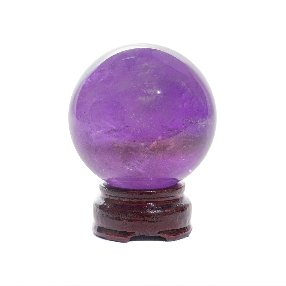 紫水晶球 直徑6.5cm 開智慧潛能