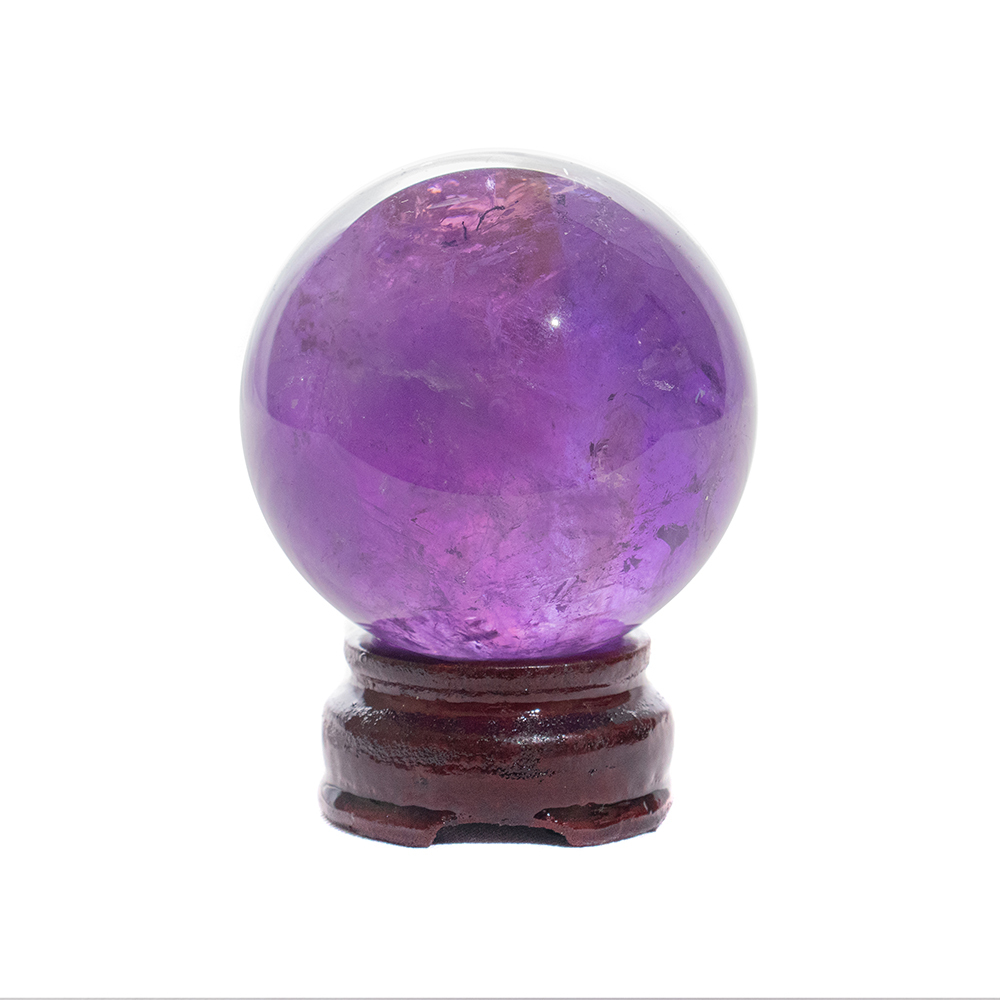紫水晶球 直徑6.4cm 安神靜心