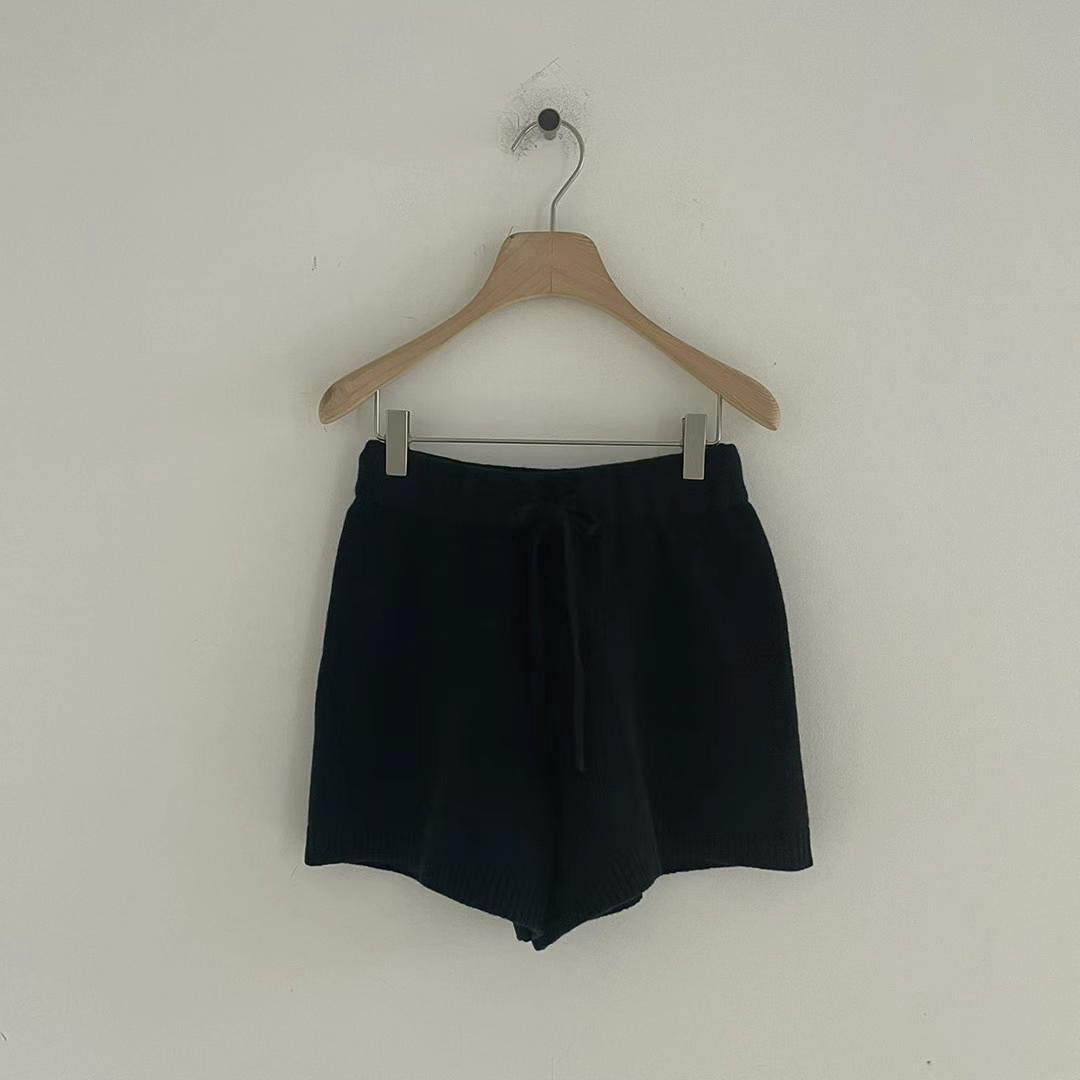 Cashmere針織短褲(深藍)