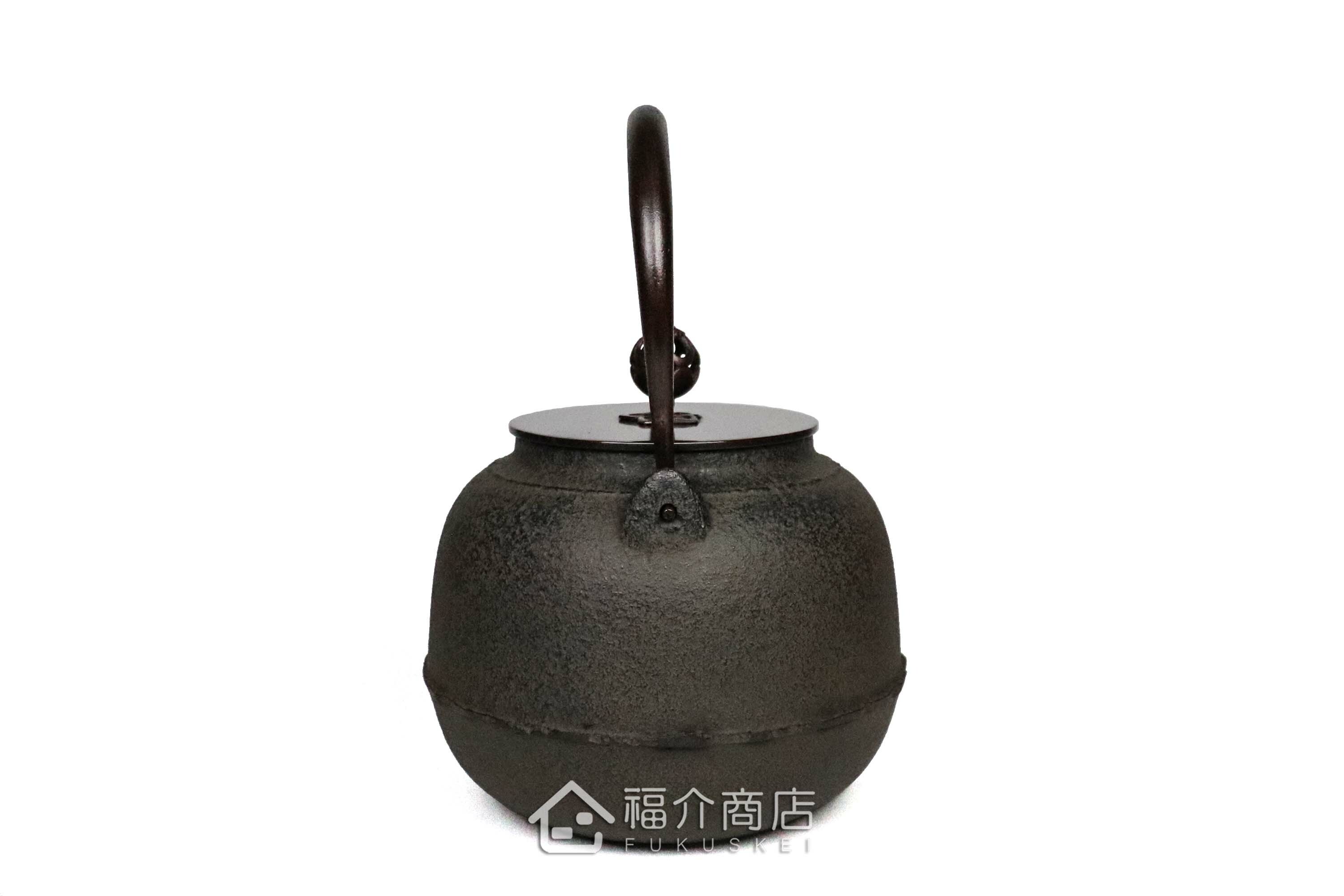 煮水泡茶用的銅蓋鐵壺