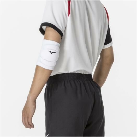 MIZUNO 排球 短型護肘 短型護手踭 VOLLEYBALL SUPPORTER ELBOW PAD 一隻裝 (FREE SIZE) 白色