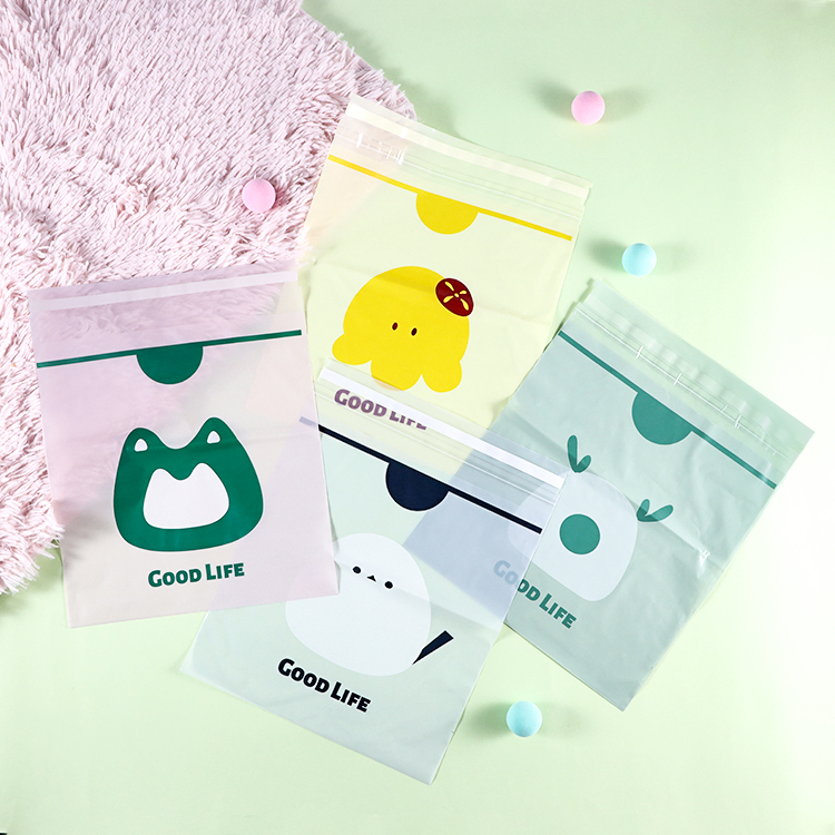 可封口黏貼式垃圾袋 4色【AZ002】