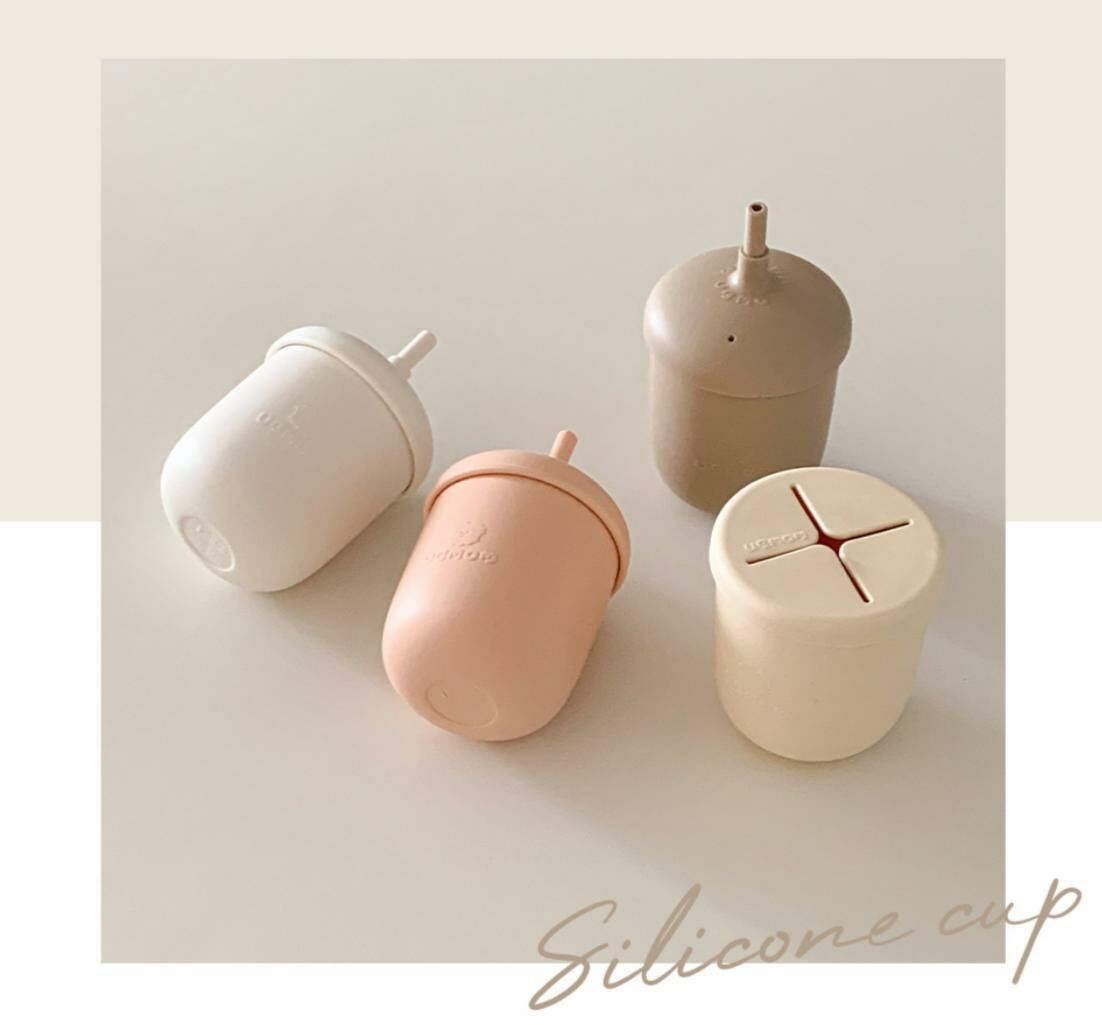 UBMOM-矽膠零食/吸管兩用杯 220ml