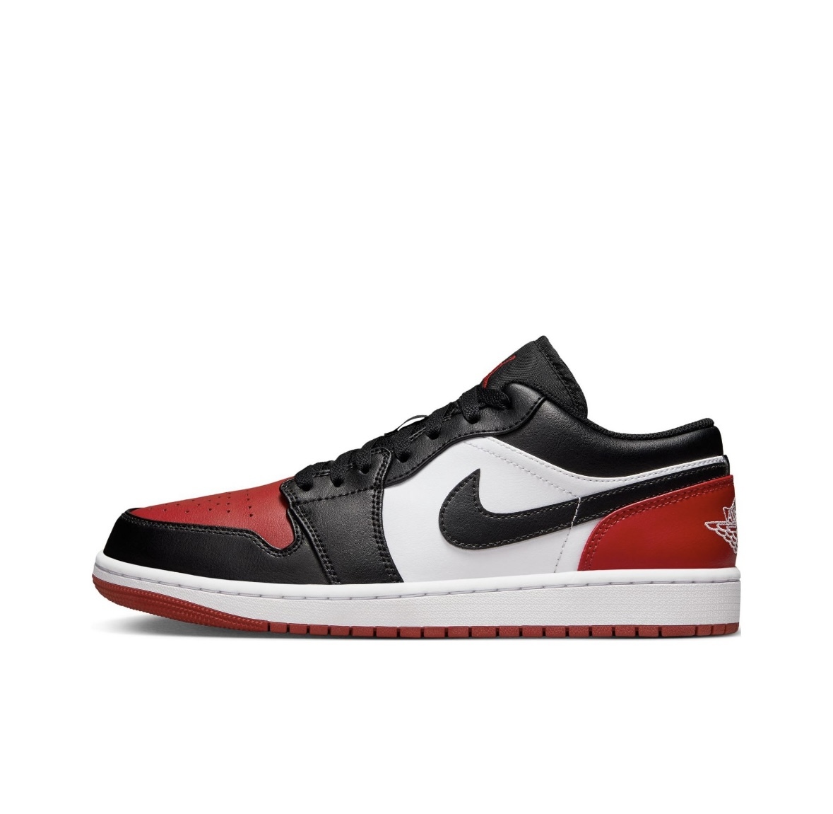 Air Jordan 1 Low Bred Toe 黑白紅 芝加哥公牛 黑紅腳趾 553558-161