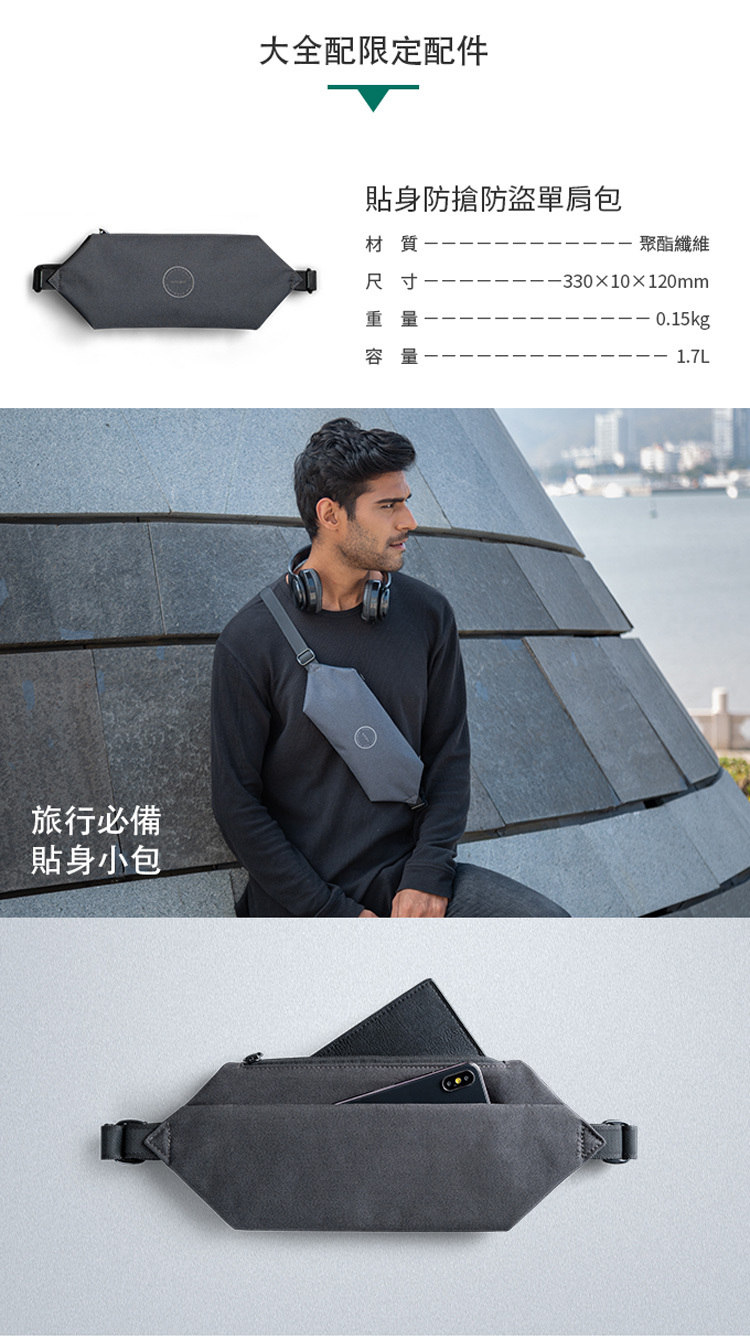 KINCASE Tripper 防水旅行背包 配件單肩包