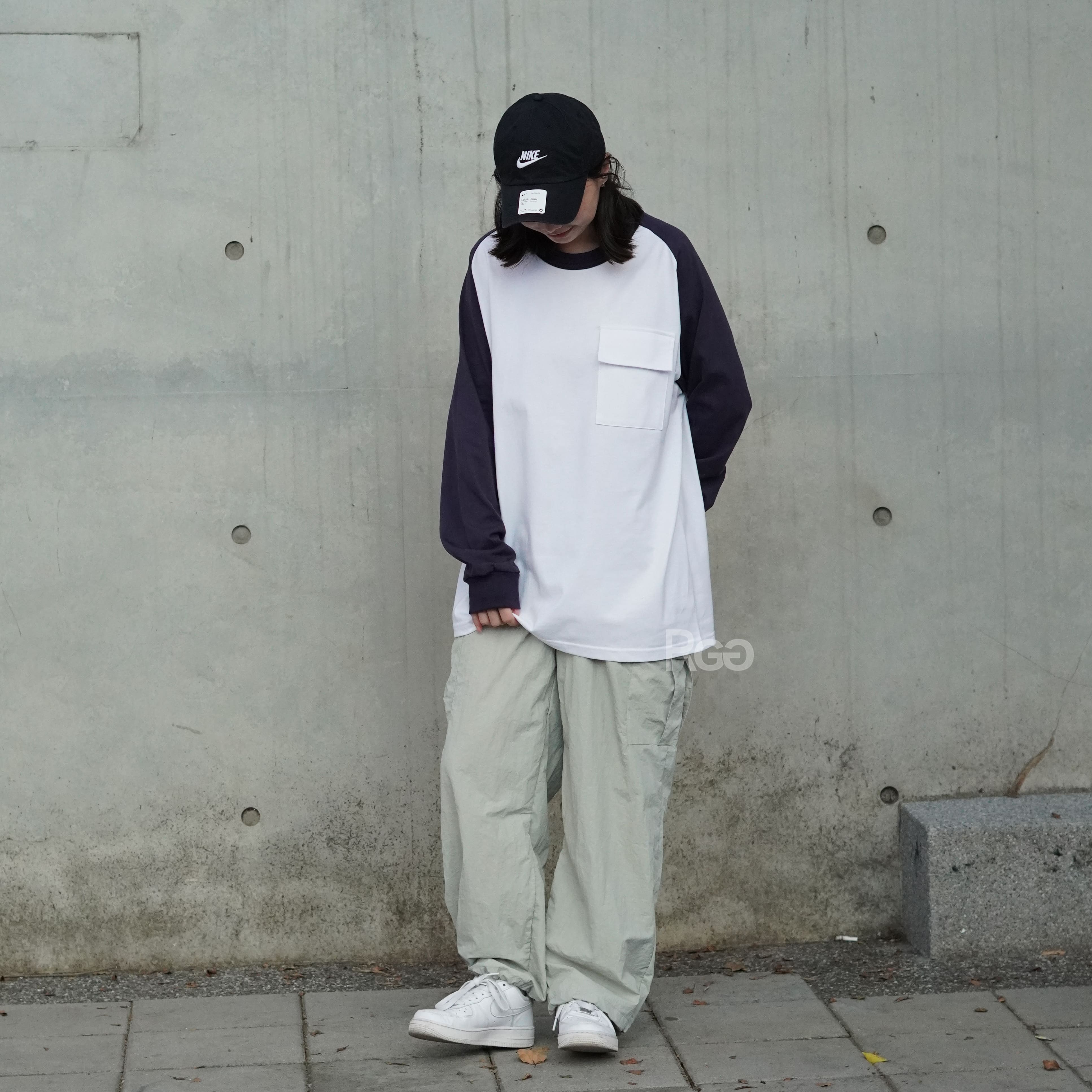 #23203 台灣製 16支純棉 7.3 OZ 重磅撞色長T