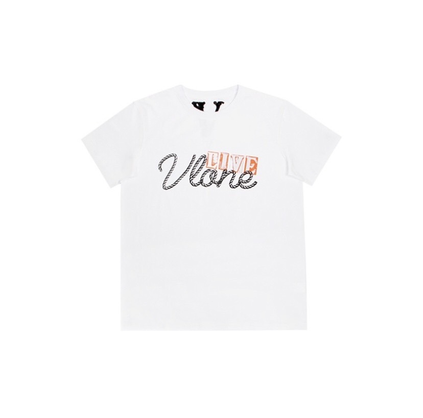 VLONE x ASAP ROCKY 草寫 LOGO 繩索大V短袖 T