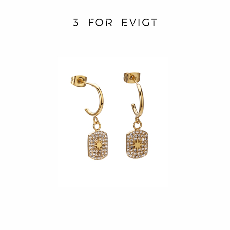 【3 For Evigt】原創設計 | 啟程Ⅱ系列 ｜ 閃光耳環 | 323370007