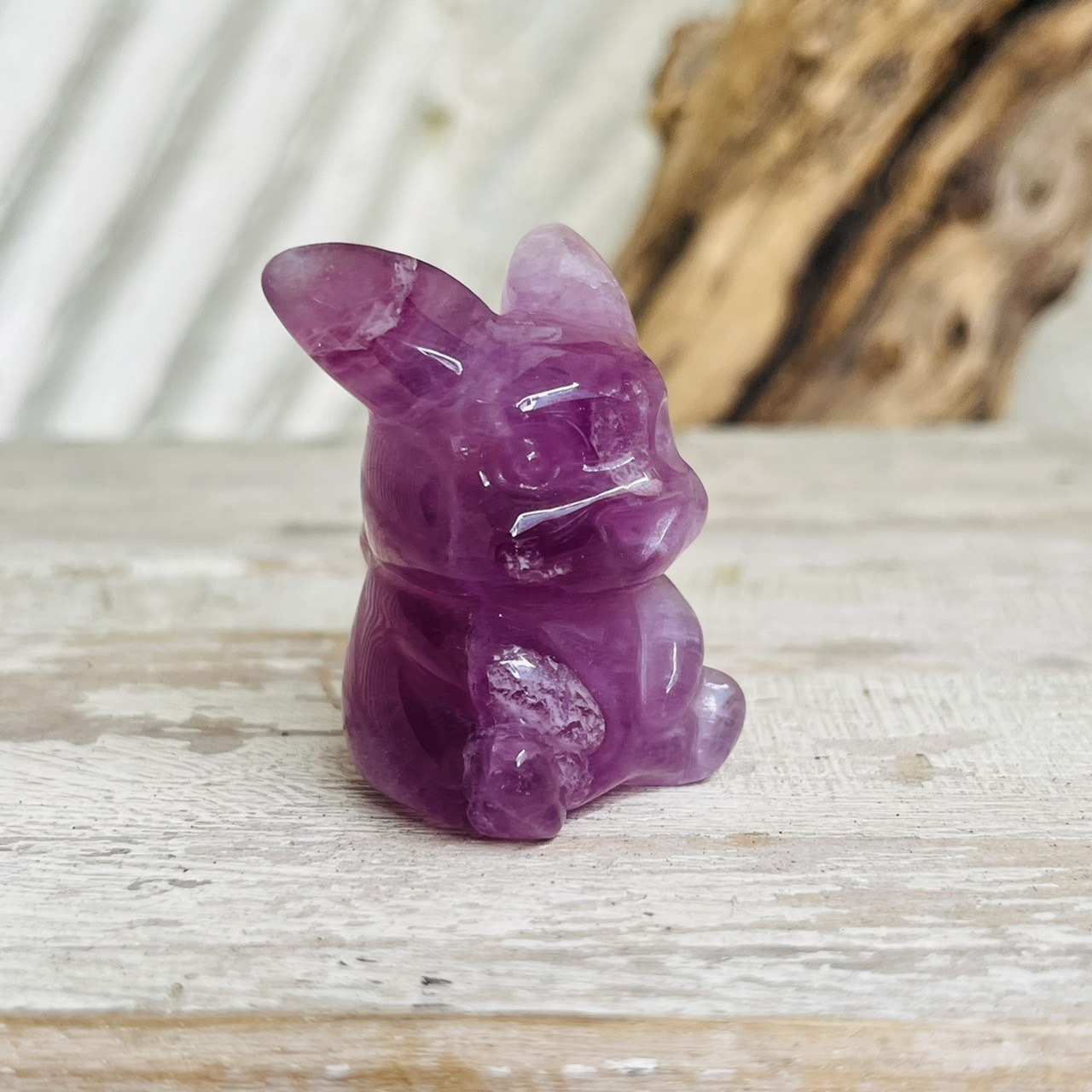 [原石] 螢石皮卡丘 水晶公仔