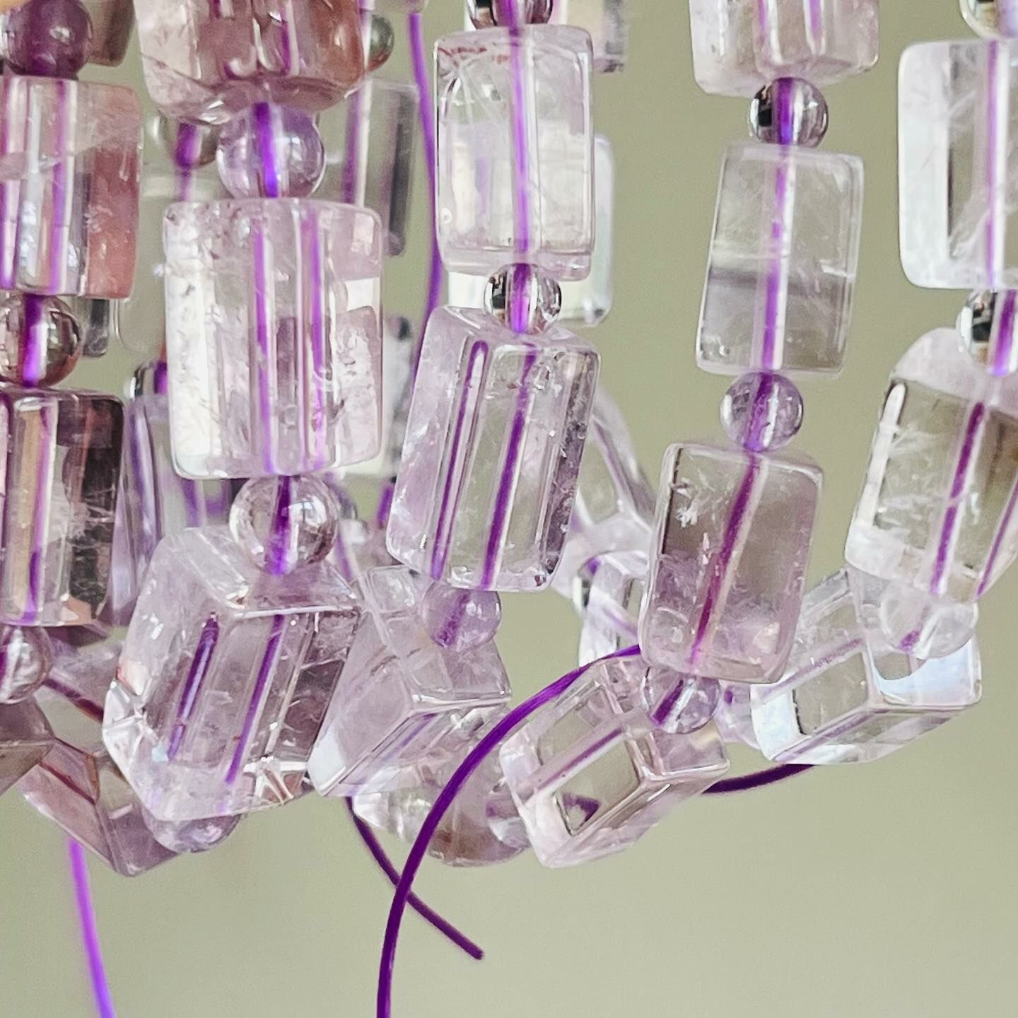 [原石] 薰衣草紫水晶手串