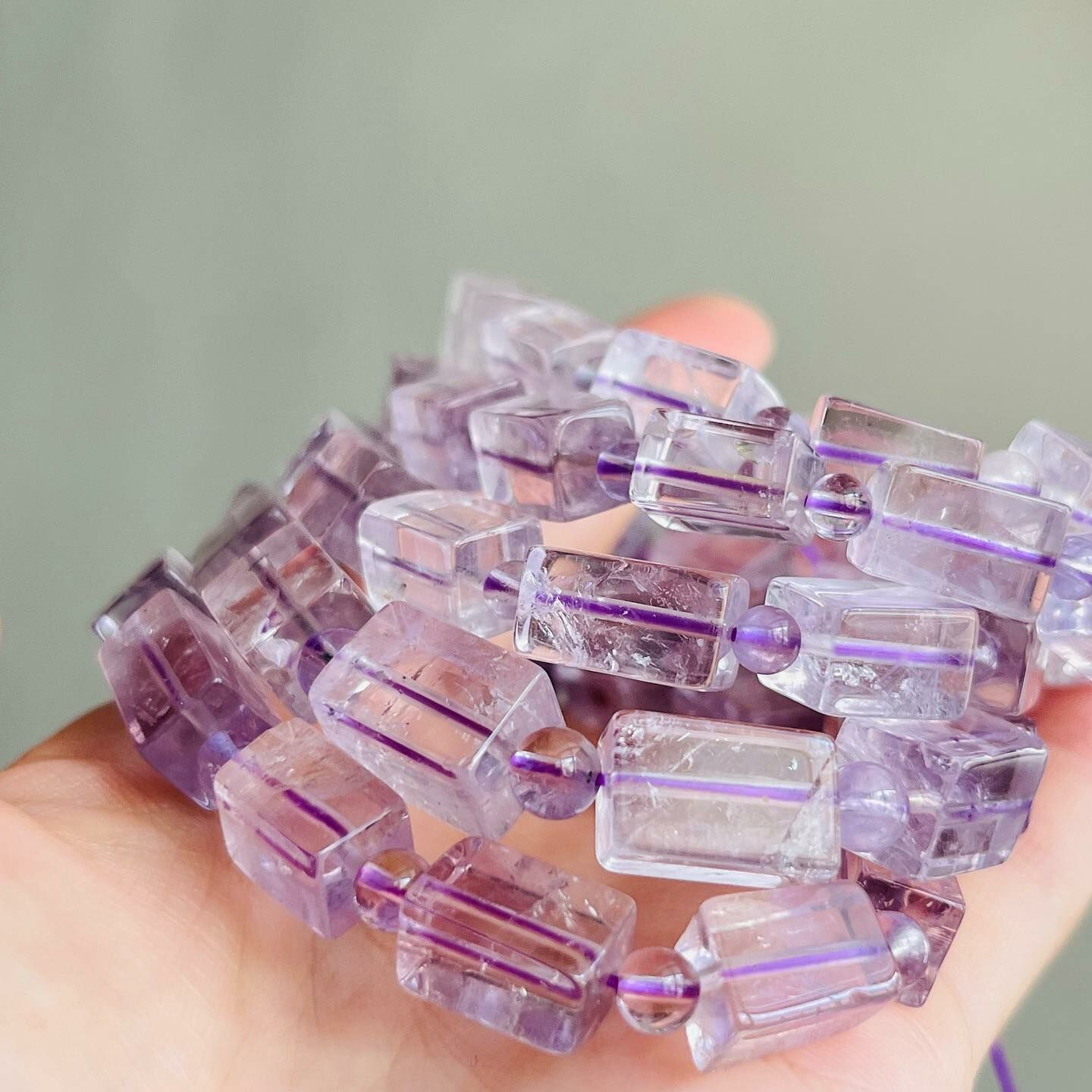 [原石] 薰衣草紫水晶手串