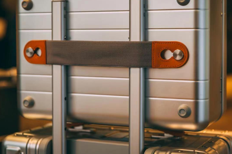 酷麥鋁箱 頂級皮製提把手提鋁箱