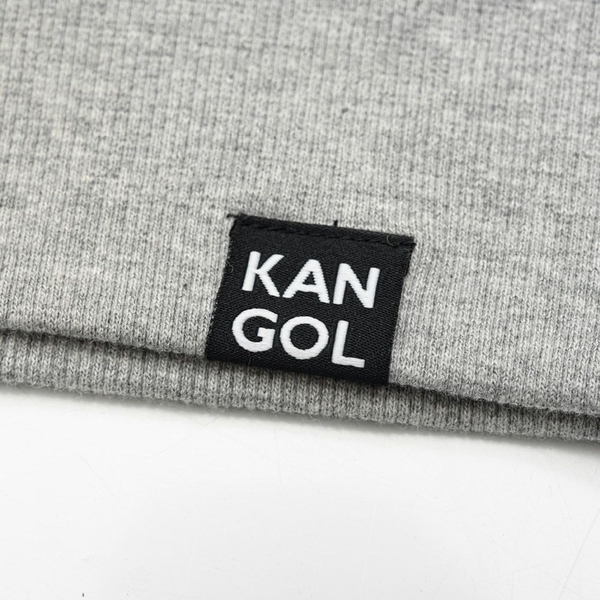 KANGOL 長袖 帽T 深灰 大LOGO 中性 6255105610
