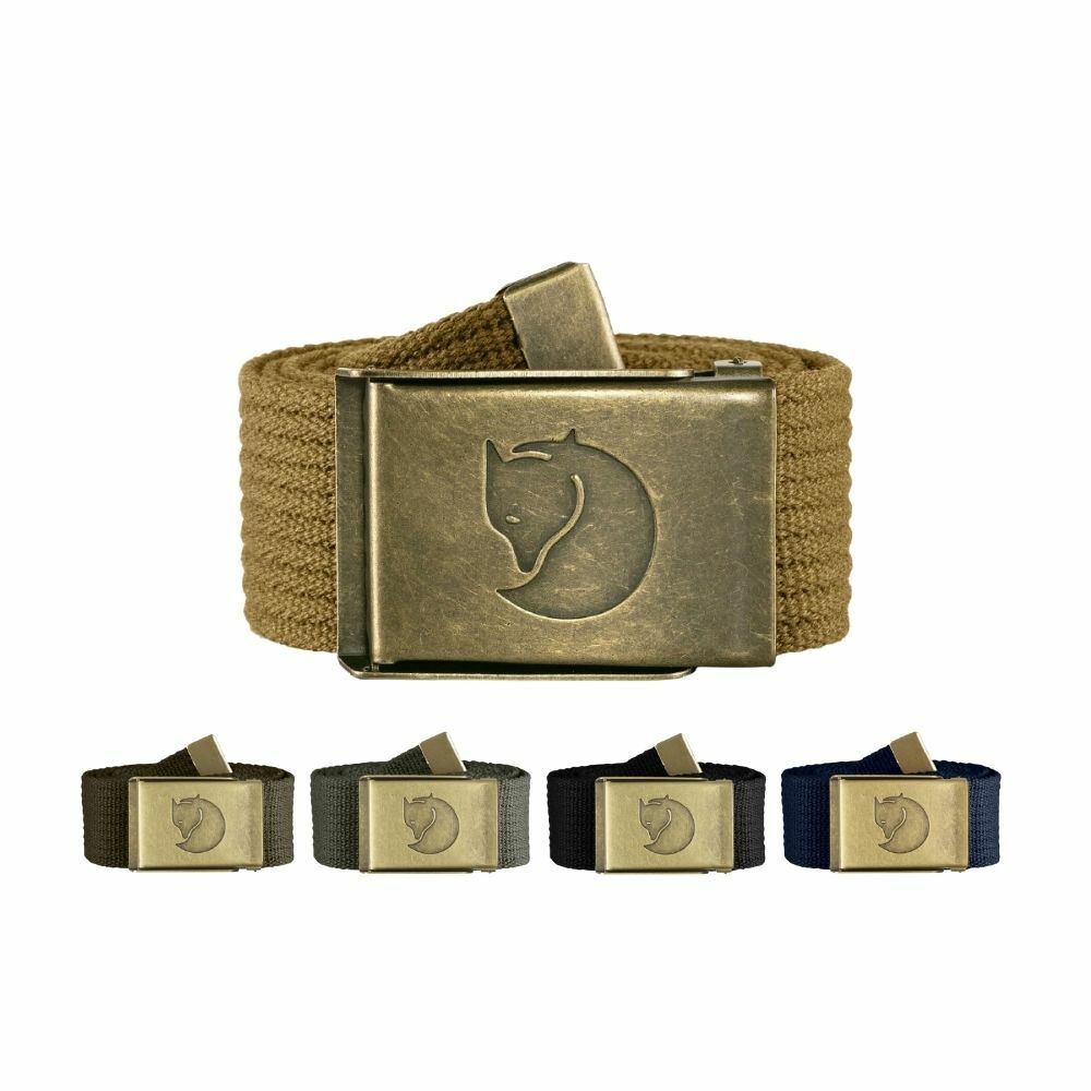 Fjallraven 小狐狸 Canvas Brass Belt 4cm 黃銅帆布皮帶