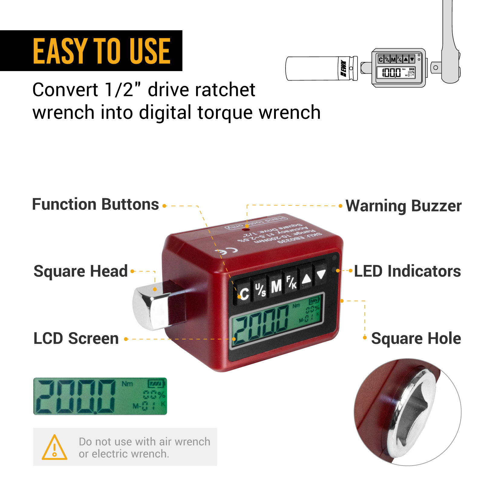 1/2-in Drive Digital Torque Wrench