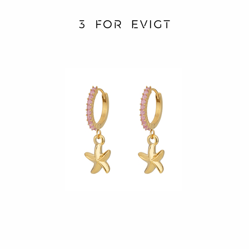 【3 For Evigt】原創設計 | 粉海系列 ｜ 粉海耳環 | 323390161