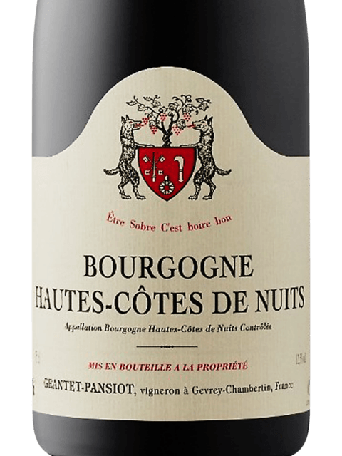 Geantet Pansiot Bourgogne Hautes Cotes de Nuits 2021