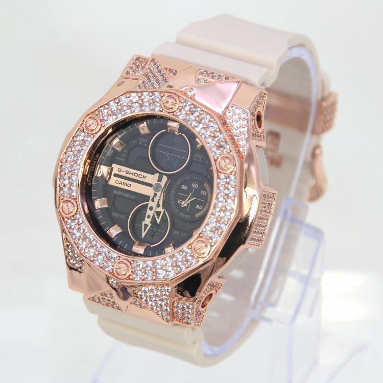 玫瑰金 Mini-G 改裝手錶 GMA-S140M-4A - 尋星