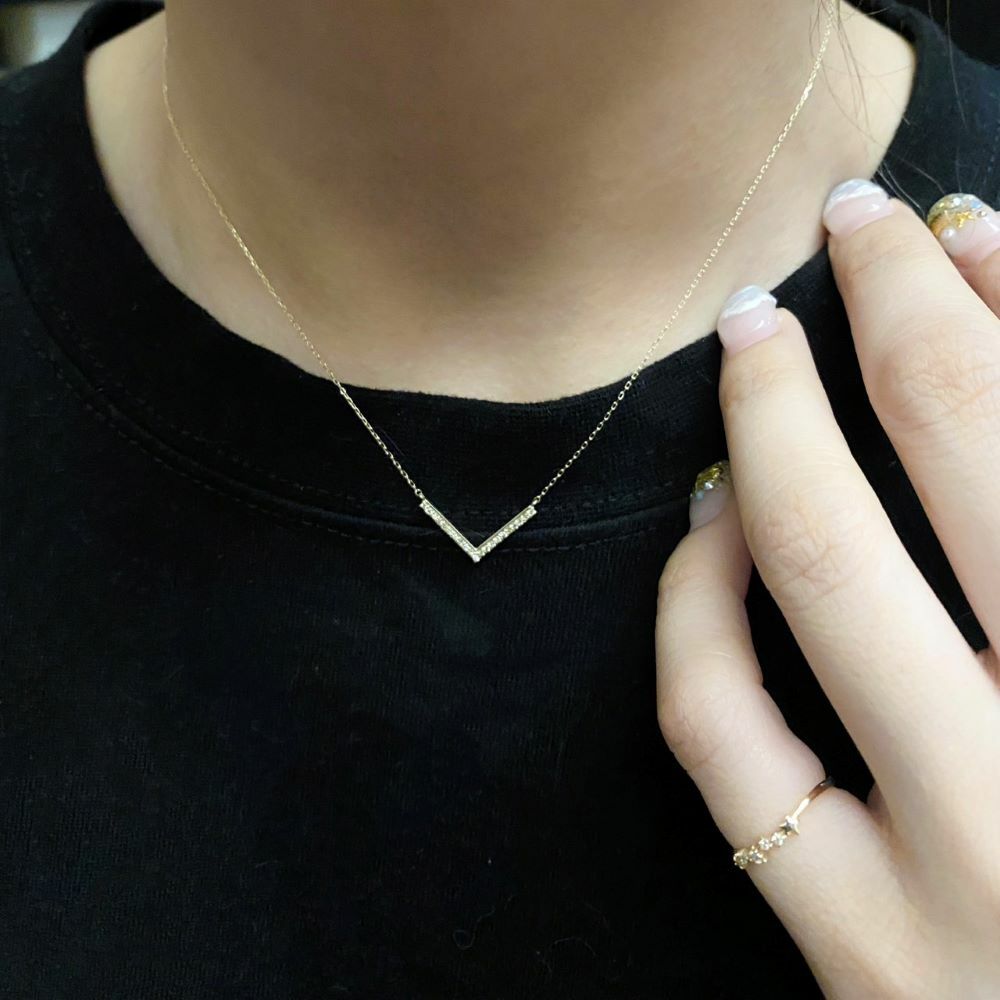 【me.luxe】K10深V10分鑽鍊