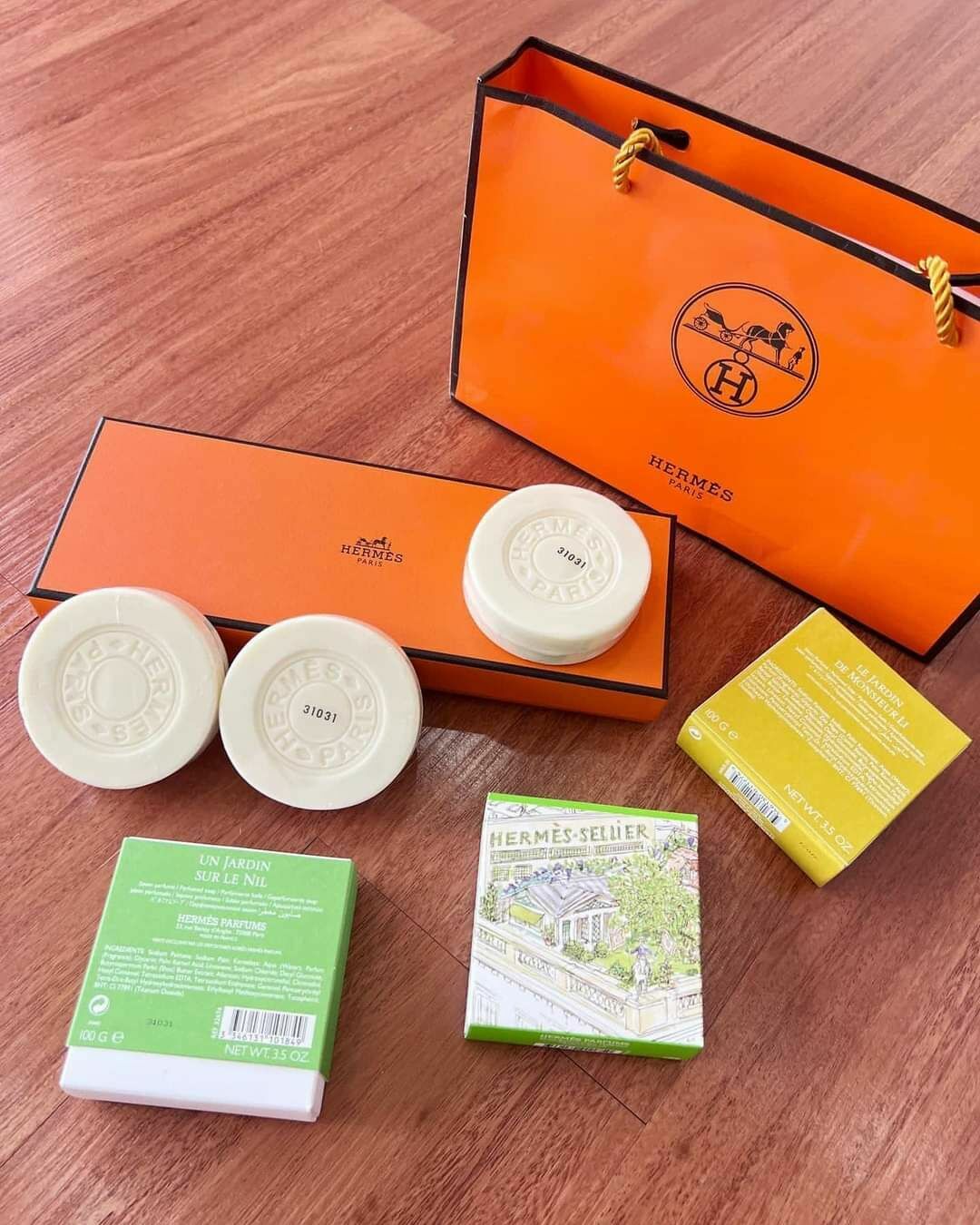 Hermes愛馬仕花園系列沐浴香皂三件套！100g*3