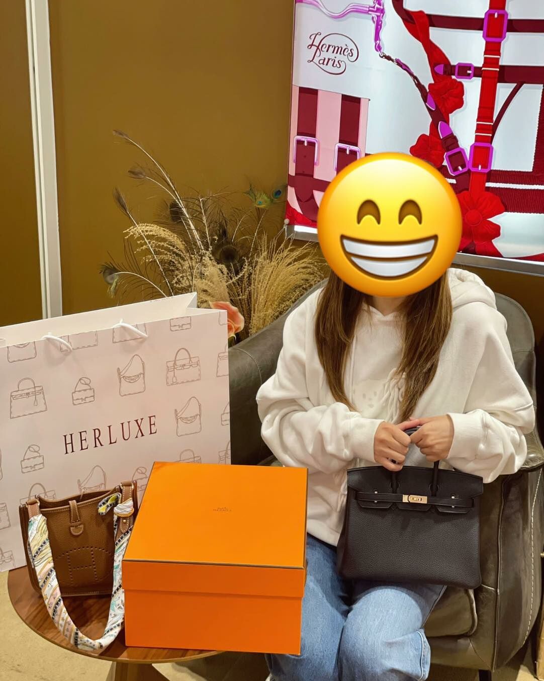 爽快靚靚來pick up Birkin 25黑色玫瑰金扣🖤🌹🥳 大讚係我哋呢度買太值得了😝 多謝你對HERLUXE的認同🫶 能遇見互相信任的客人 係金錢無法衡量的快樂💖