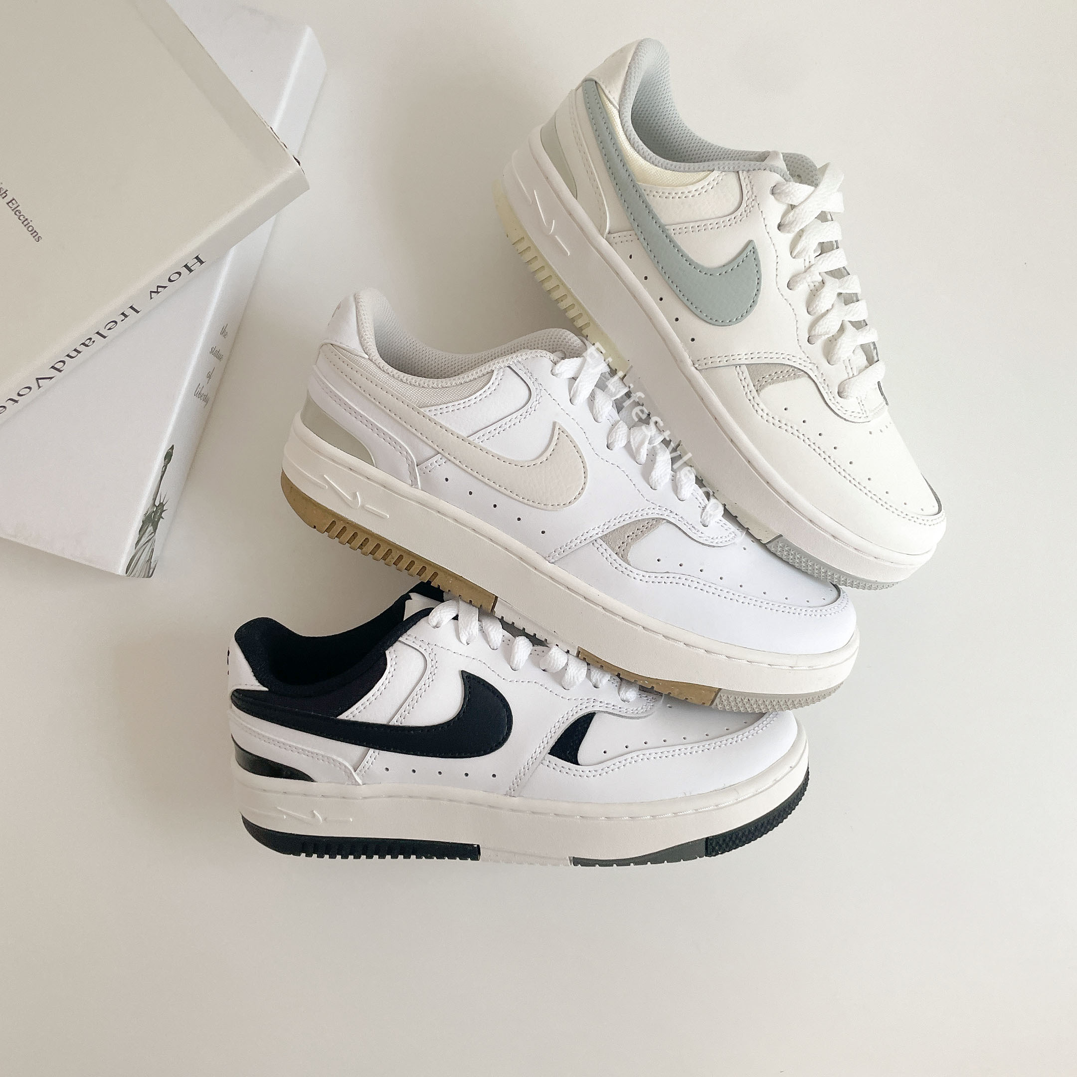 NIKE GAMMA FORCE 焦糖底 拼接 白黑 DX9176-100 奶茶 DX9176-103 灰綠 DX9176-107 / 現貨+調貨