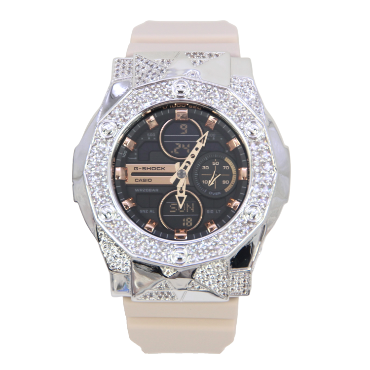 銀色 Mini-G 改裝手錶 GMA-S140M-4A - 尋星