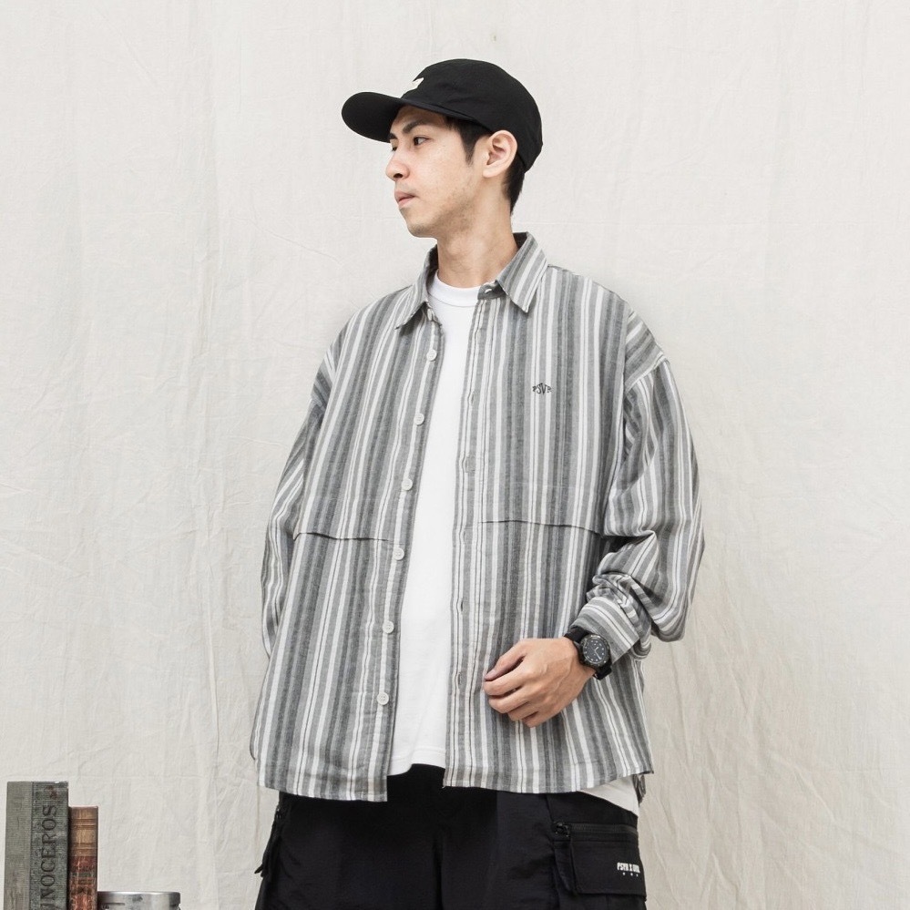 Persevere Long-Sleeve Oversized Shirt 長袖 襯衫 格紋 四色