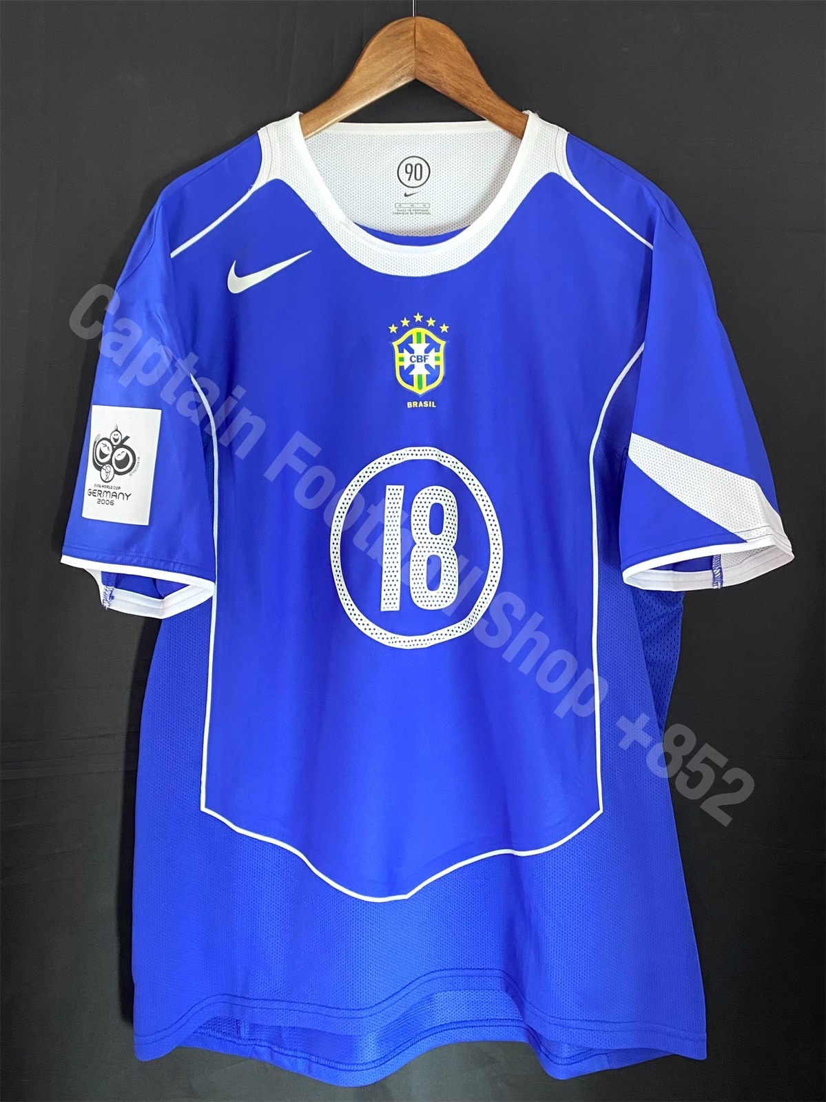 (球員版) 巴西 2004-2006 Nike 作客 Code 7 球員版球衣 #18