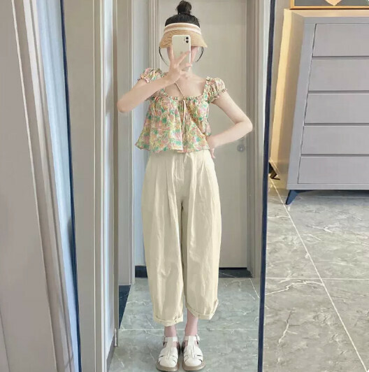 冰絲哈倫褲長褲