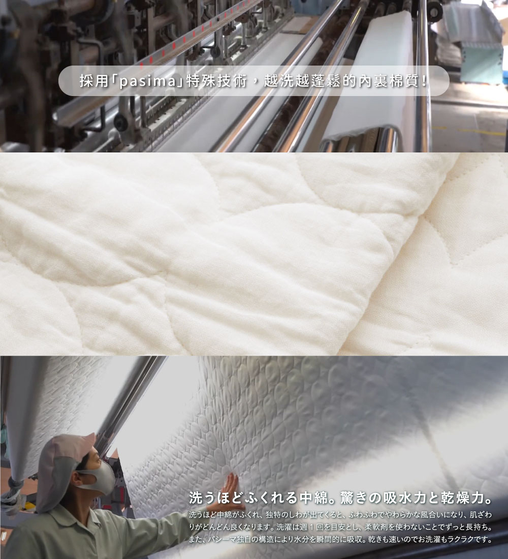 《YARN HOME》日本製pasima三層純棉超吸水速乾清潔擦拭布 禮盒3件組 (餐具/蔬果/鍋墊/餐墊)