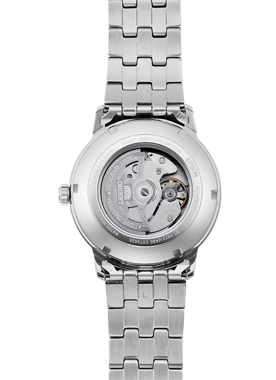 萬年鐘錶 - 東方錶  ORIENT  經典簡約款機械男錶  RA-AC0F10S 錶徑 : 41.6mm