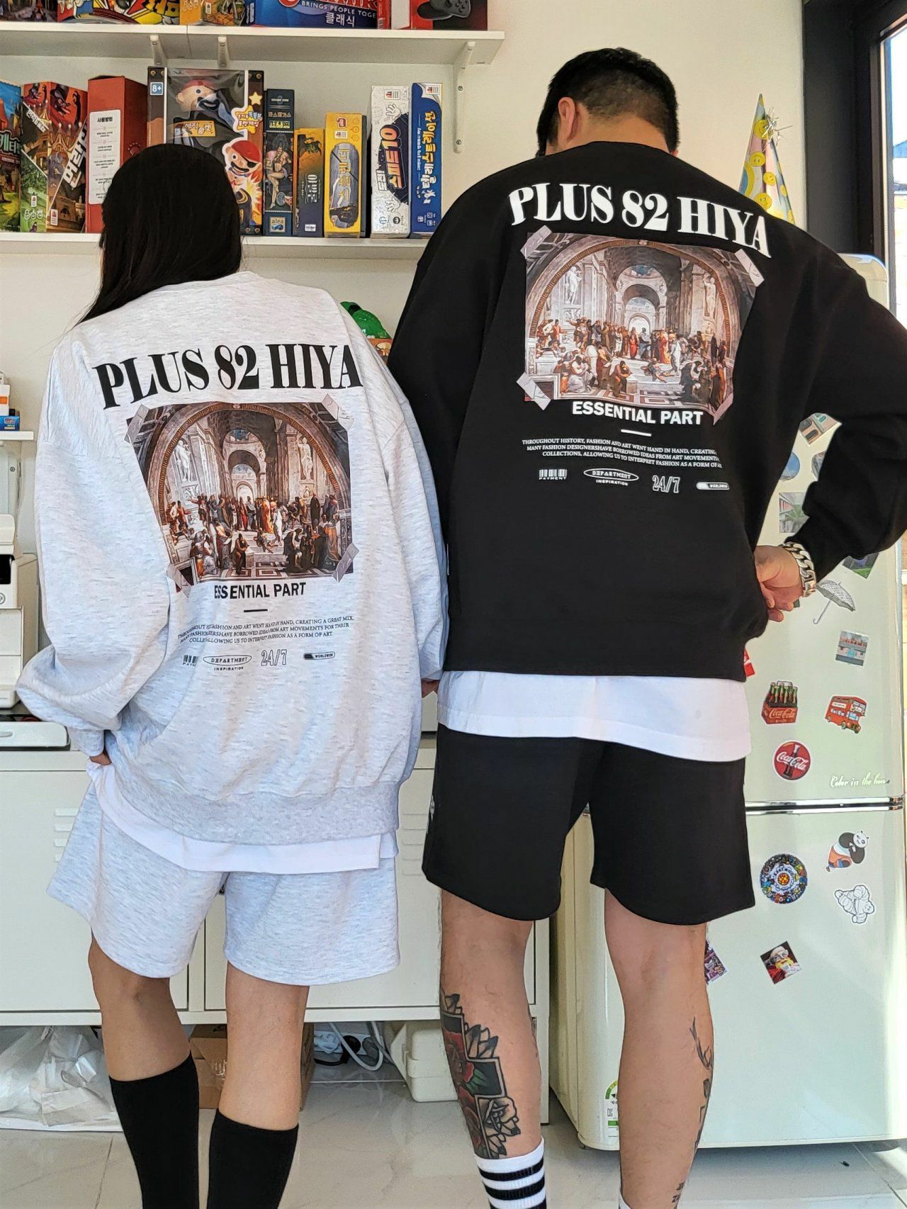 英文字圖案衛衣 PLUS82HIYA-040T