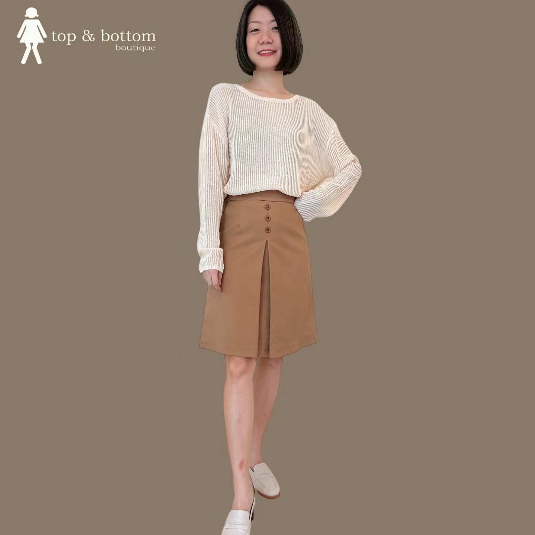 BUTTON ALINE SKIRT