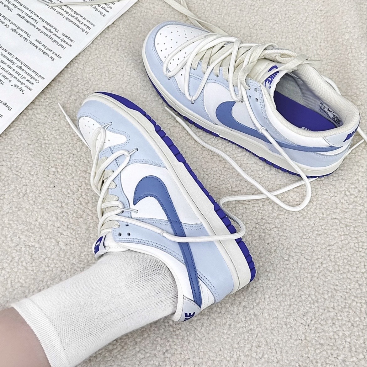 【訂製款】Nike Dunk Low 西西里島 藍白