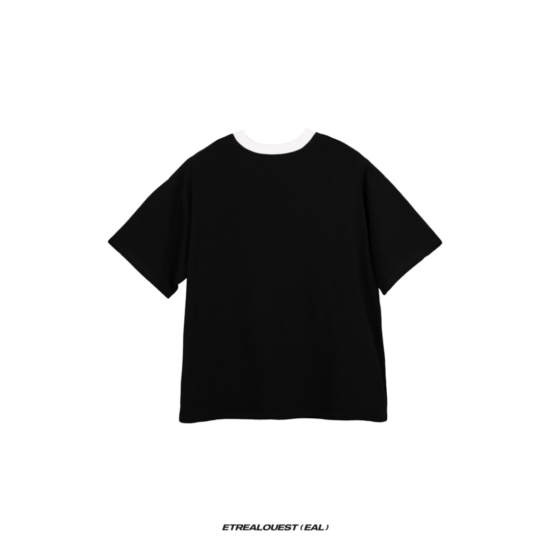E'TREALOUEST Round Neck Tee / Black