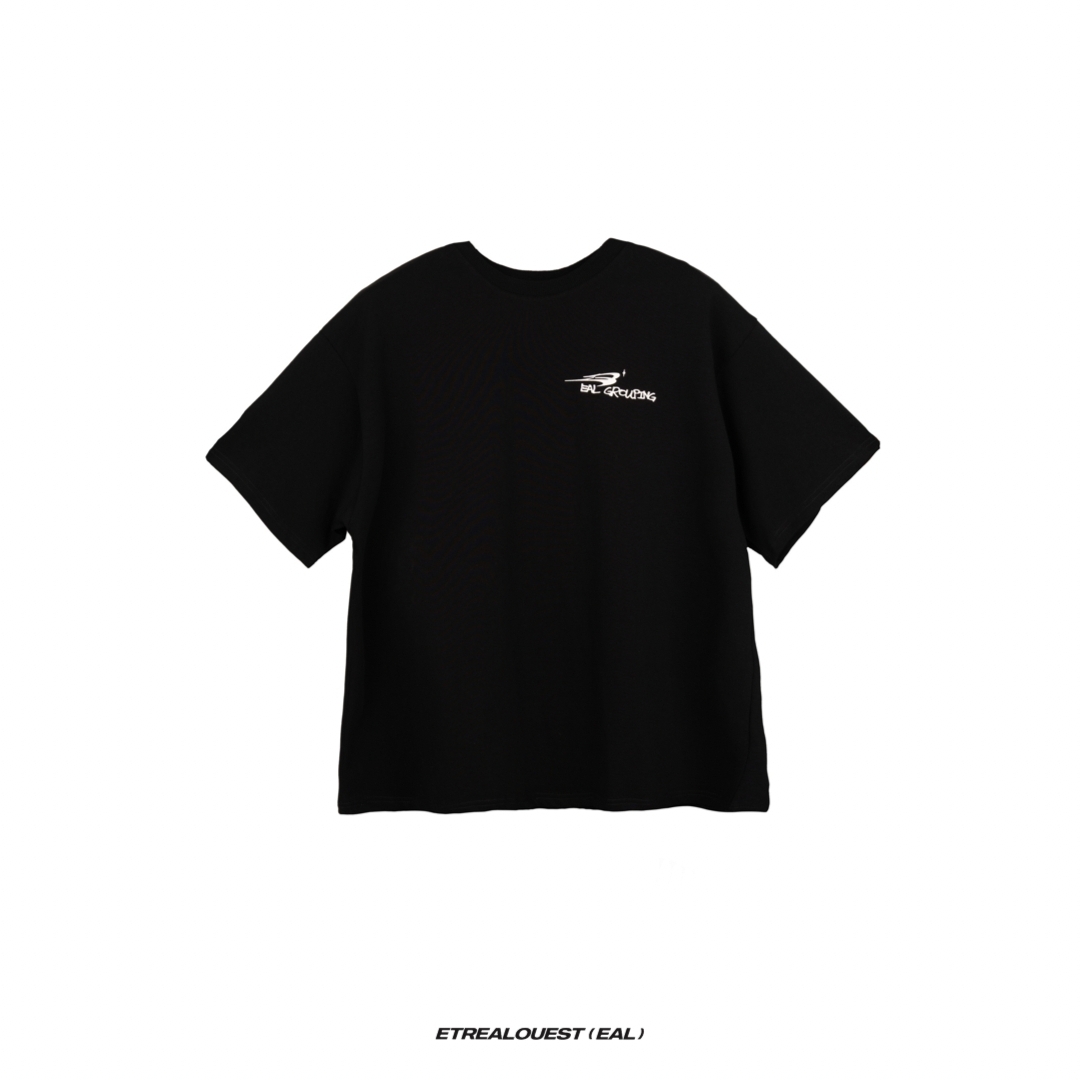 E'TREALOUEST Mess Words Tee / Black