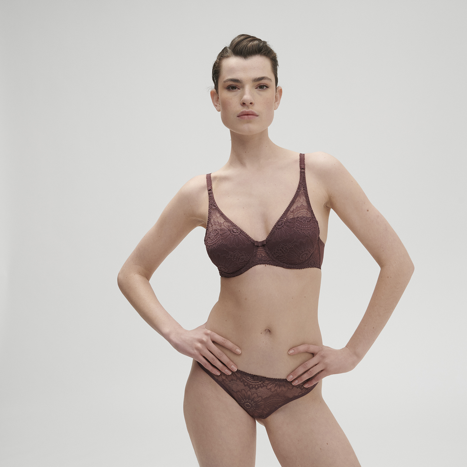 EMBLÈME 象徵 3D立體胸罩 拜占庭紫