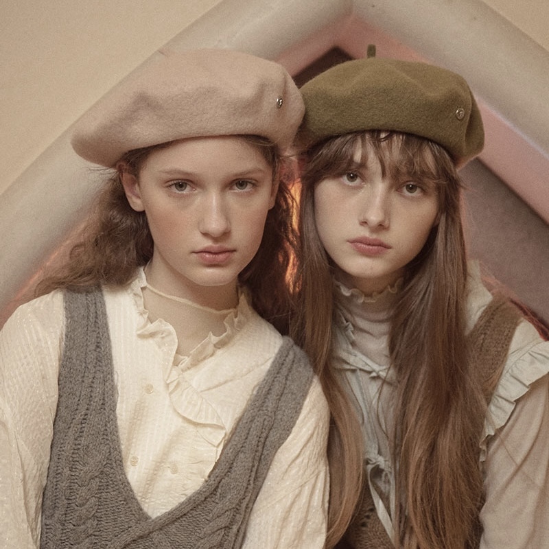 🇰🇷 ROCKFISH FLAT WOOL BERET 貝雷帽 畫家帽 羊毛 帽子 秋冬 保暖 多色 / 預購