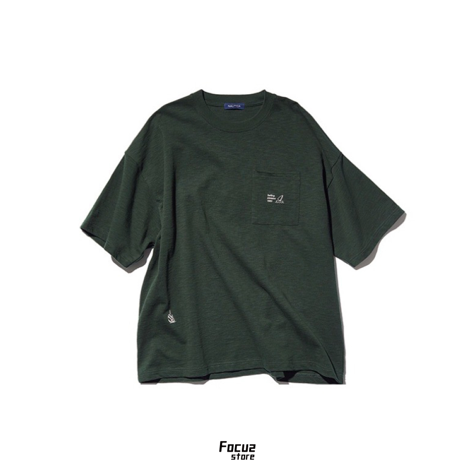 【Focus Store】現貨秒發 NAUTICA S/S Pocket Tee “TOO HEAVY” Green 綠色