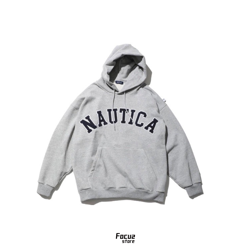 【Focus Store】現貨秒發 Nautica Arch Logo Sweat Hoodie 2.2 Grey 灰色