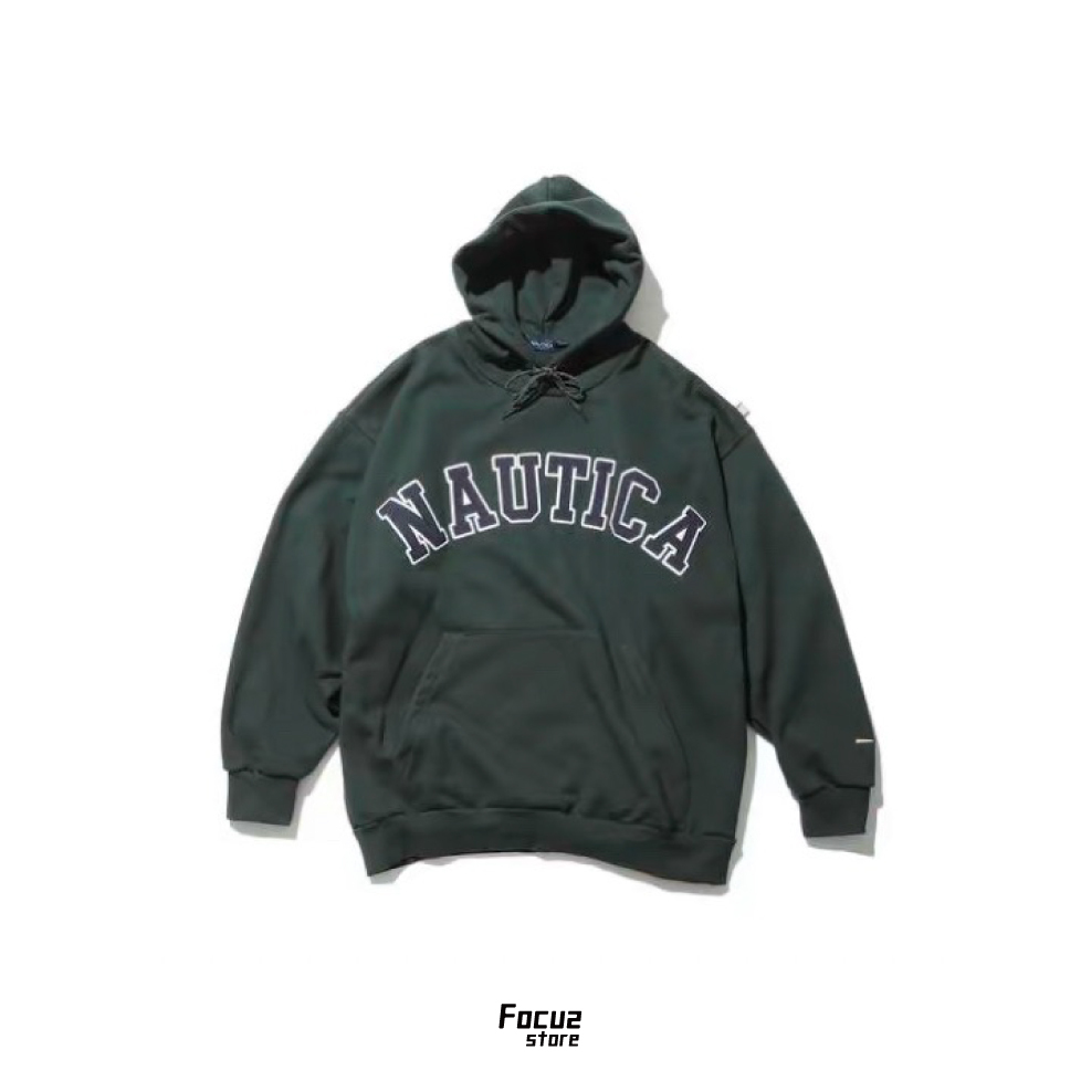 【Focus Store】現貨秒發 Nautica Arch Logo Sweat Hoodie 2.2 Green 綠色