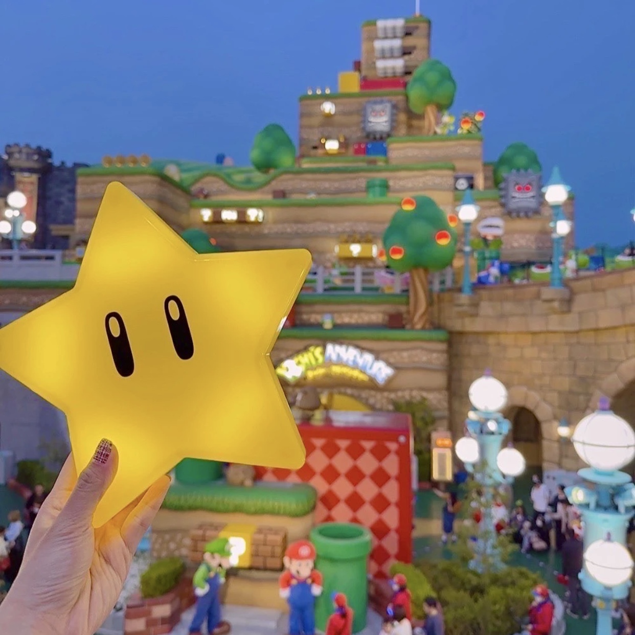 【現貨】 環球影城 Super Mario 日本限定 瑪利歐 無敵星星 小夜燈 爆米花桶