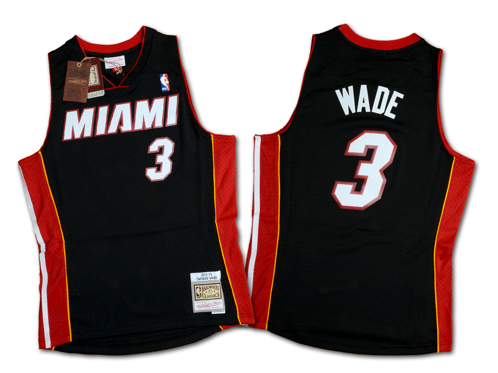 Mitchell & Ness 邁阿密熱火隊 Dwyane Wade 2012-2013 復刻 Swingman 球衣
