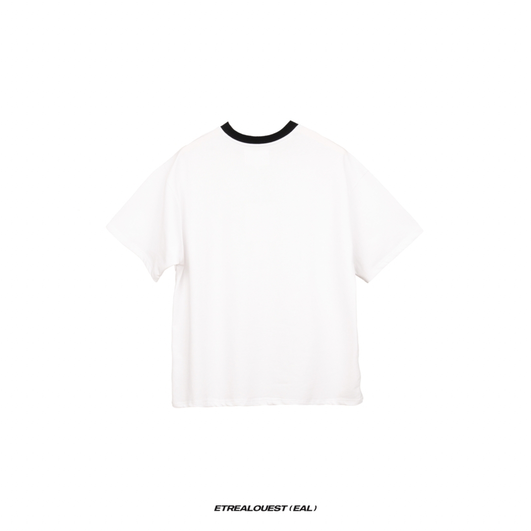 E'TREALOUEST Round Neck Tee / White