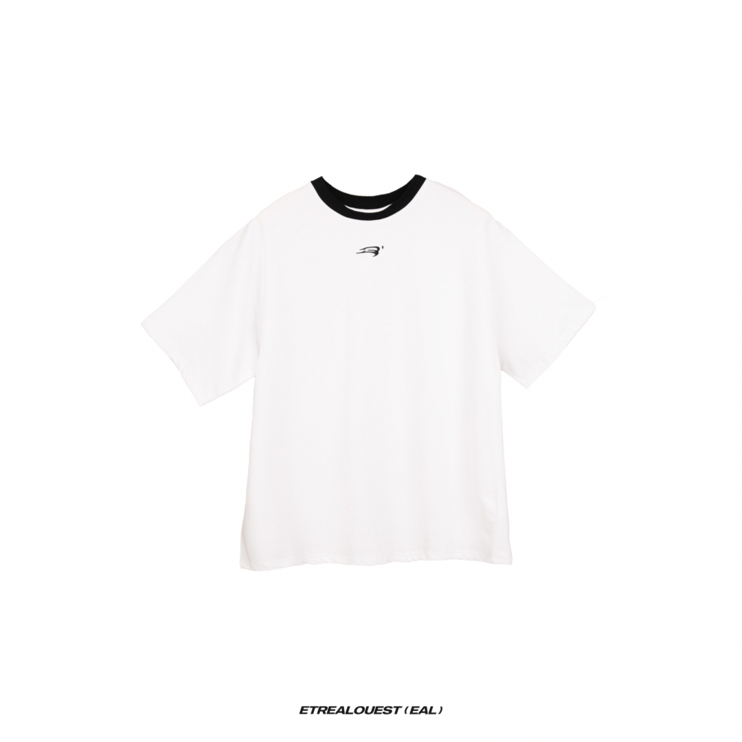 E'TREALOUEST Round Neck Tee / White