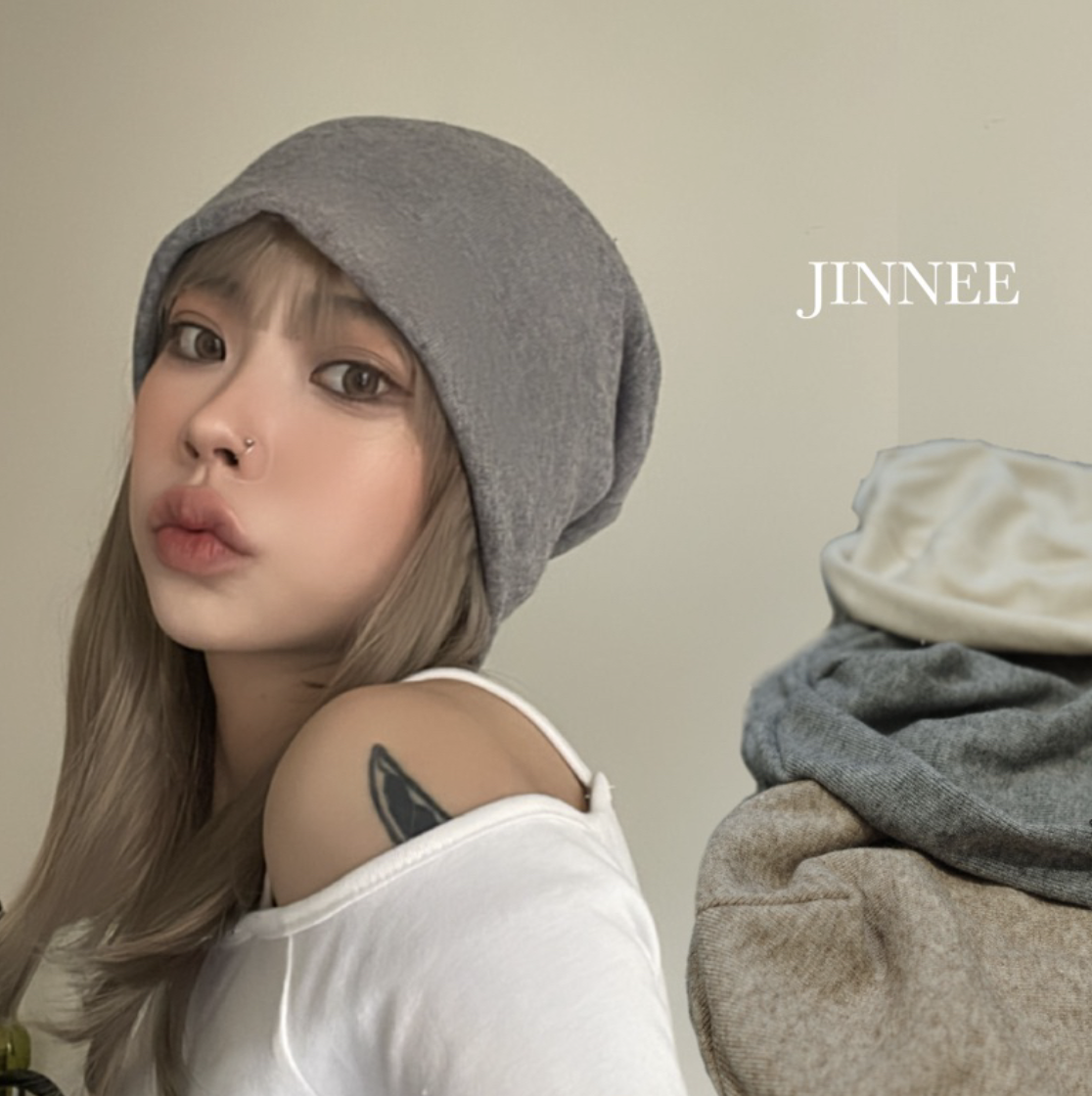 【JINNEE】棉質彈性包頭帽 冷帽 四季皆可 帽 毛帽 包頭帽